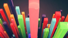 Abstract blocks dual screen multiscreen