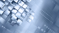 Abstract blue 3d and