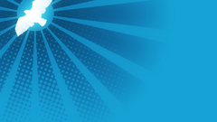 Abstract blue background bird