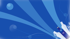 Abstract blue bottles Bawls