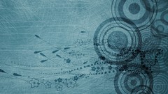 Abstract blue circles