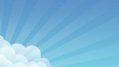 Abstract blue clouds digital