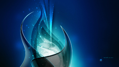 Abstract blue design