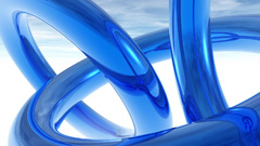 Abstract blue digital art