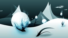 Abstract blue digital vectors