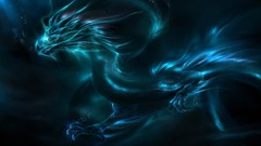 Abstract blue dragon Animals