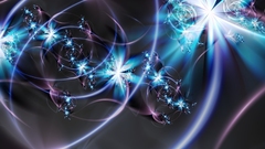 Abstract blue flower