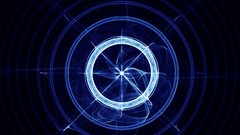 Abstract blue Flowers Fractals