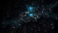 Abstract blue forests