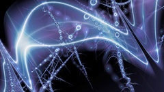 Abstract blue Fractals purple