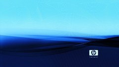 Abstract blue Hewlett Packard