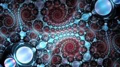 Abstract blue red Fractals