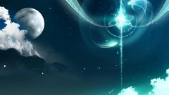 Abstract blue skyscapes