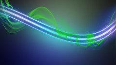 Abstract blue smoke stripes