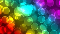 Abstract bokeh multicolor digital art