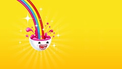 Abstract bowls rainbows