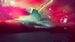 Abstract bubbles Islands Desktopography