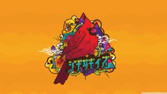 Abstract cardinal minimalistic artwork jared nickerson JThree 