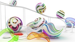 Abstract cgi balls chromatic