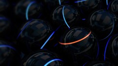 abstract cgi render digital art balls 3d Sphere