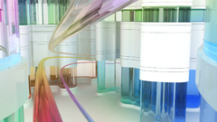 Abstract cgi tubes chromatic