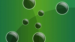 Abstract circles Green shades