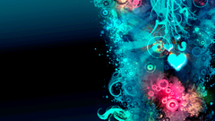 Abstract circles Hearts