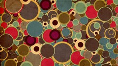 Abstract circles multicolor