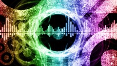 Abstract circles rainbows