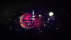 Abstract circles shapes artwork