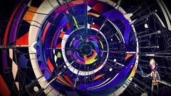 Abstract circles shapes multicolor Matei Apostolescu