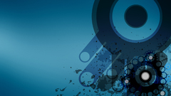 Abstract circles splatters