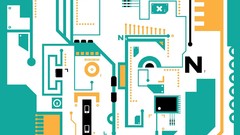 Abstract circuits artwork digital art Ben Boothman
