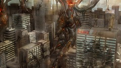 Abstract cities alien cityscapes