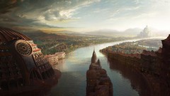 Abstract cities fantasy art