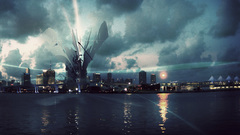 Abstract cityscapes architecture vectors