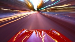 Abstract cityscapes cars Ferrari
