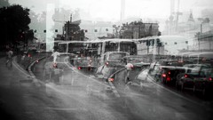 Abstract cityscapes grayscale
