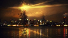 Abstract cityscapes night