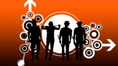 Abstract clockwork orange