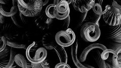 Abstract close-up monochrome