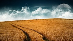 Abstract clouds Landscapes artwork