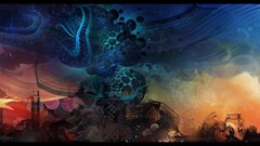 abstract colorful digital art artwork shapes