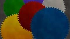 abstract colorful digital art blue Simple Background