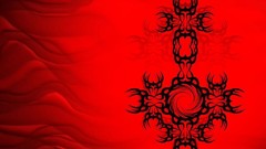 Abstract cross monochrome