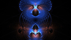 Abstract crystal blues zero