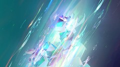 Abstract crystals multicolor Gems