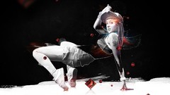 Abstract dancers digital art