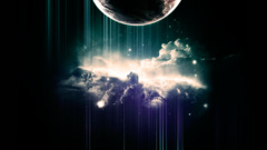 abstract dark digital art sky planet Space space art