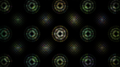 Abstract dark fractal circles